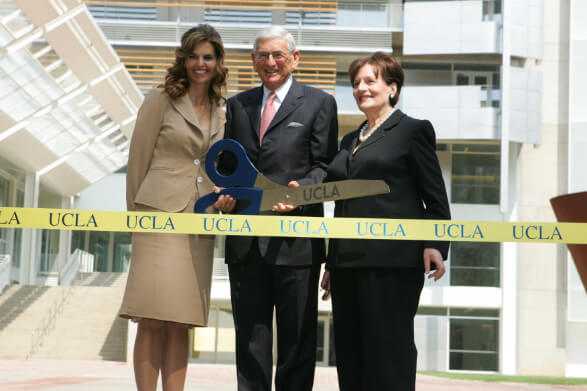Maria Shriver with the Broads at the opening of The Broad Art Center at the UCLA School of Arts and Architecture, 2006. Photography by Alberto Rodriguez